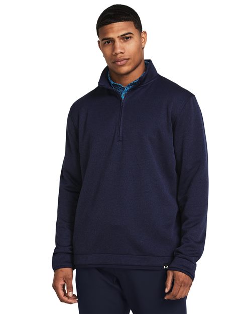 AURALEE × TDS Fleece Quarter Zip Jacket -faux-leather-