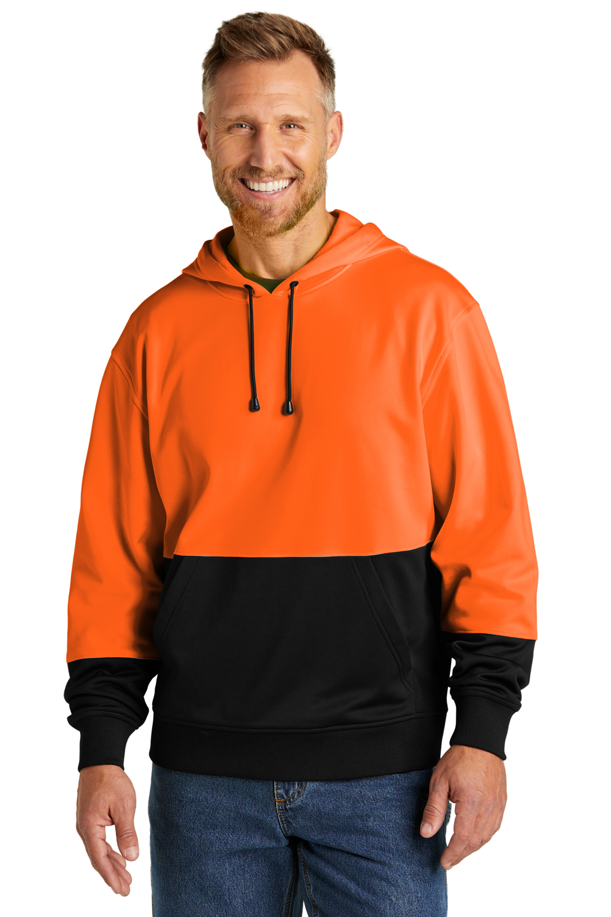 CornerStone® Enhanced Visibility Fleece Pullover Hoodie