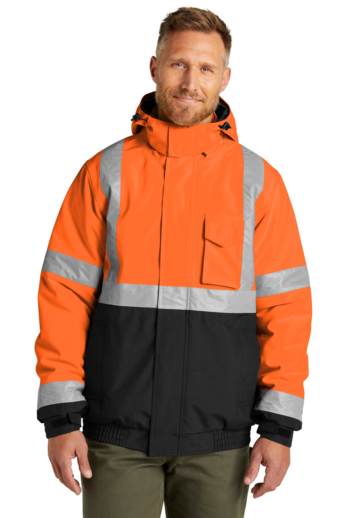 CornerStoneÂ® ANSI 107 Class 3 Economy Waterproof Insulated Bomber Jacket