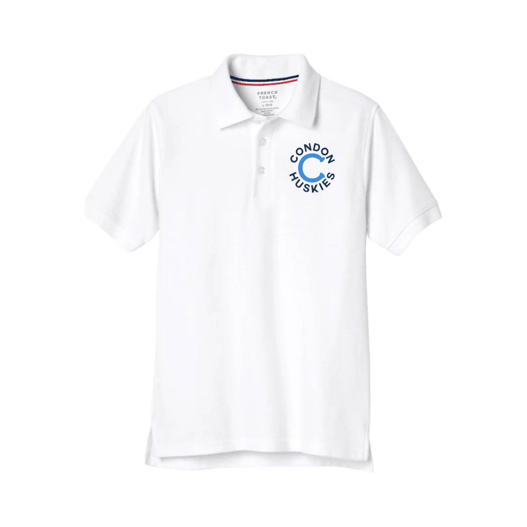 Condon Huskies School  Youth Short-Sleeve Polo