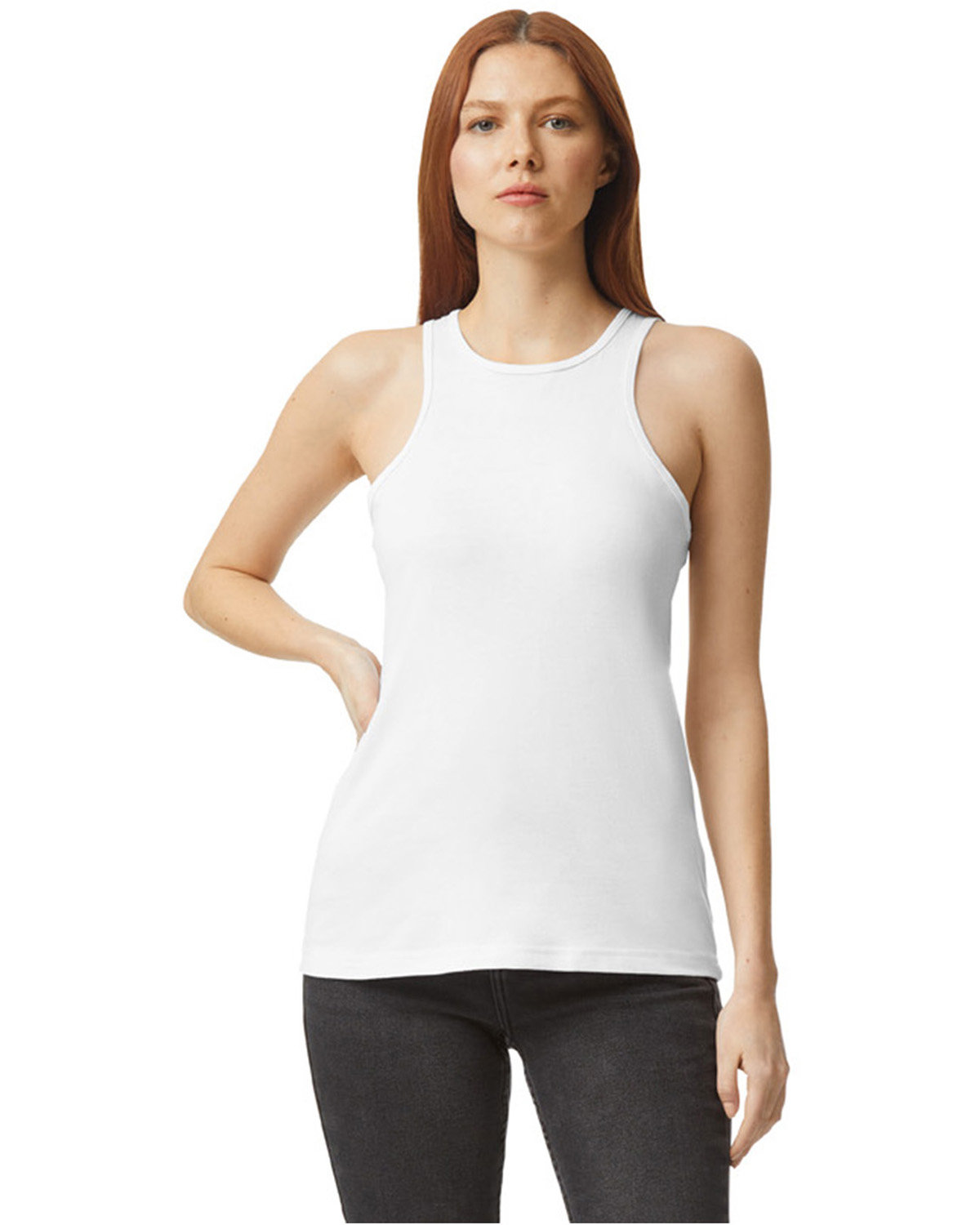 [AB] American Apparel Ladies' CVC Racerneck Tank