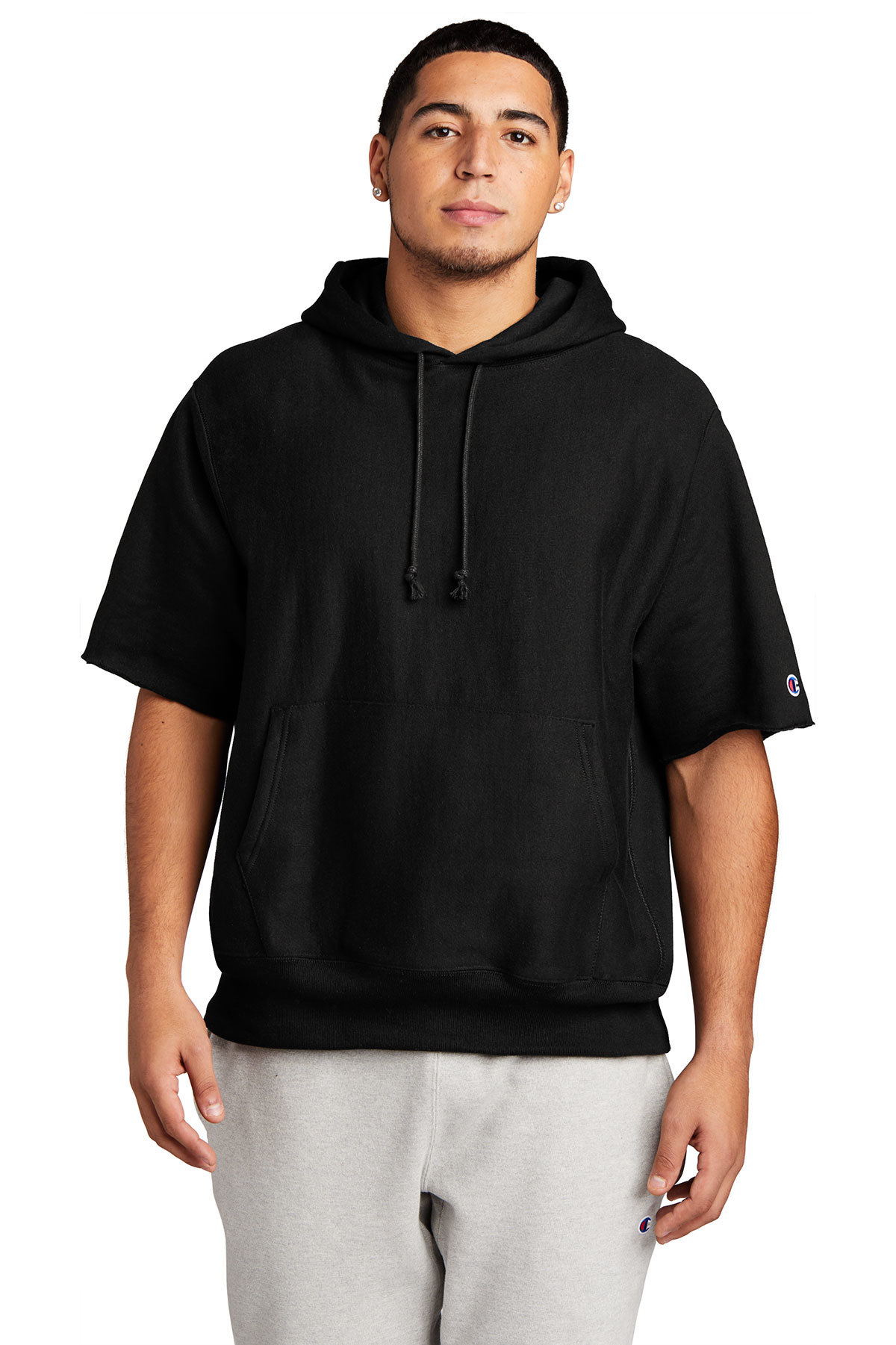 Champion ® Reverse Weave ® Short Sleeve Hooded Sweatshirt