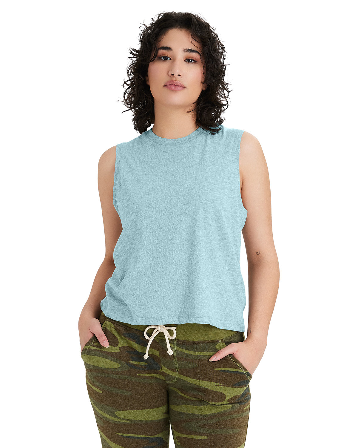 [AB] Alternative Ladies' Go-To CVC Cropped Muscle T-Shirt