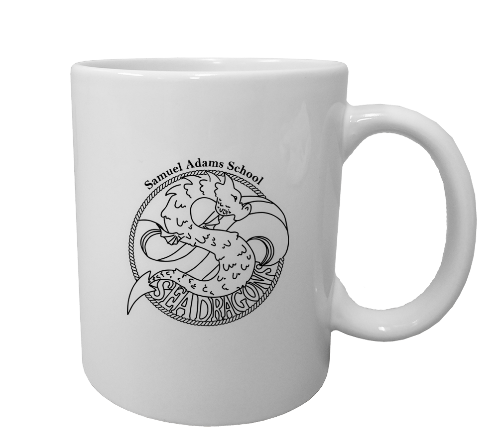 11OZ Samuel Adams White Mug