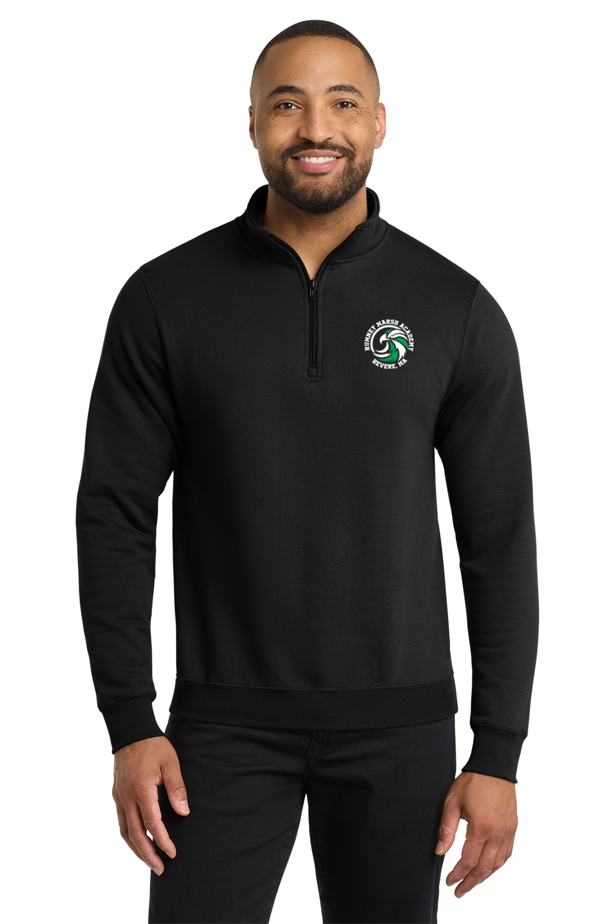 Rumney Marsh Academy Scool Adult Unisex Core Fleece 1/4-Zip Pullover Sweatshirt