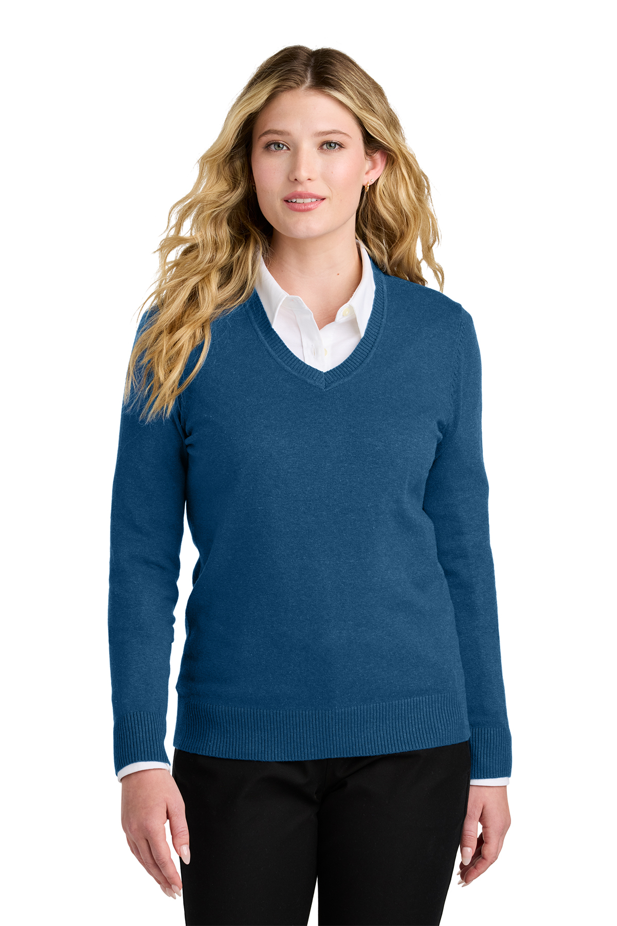 Port AuthorityÂ® Womenâ€™s Easy Care V-Neck Sweater