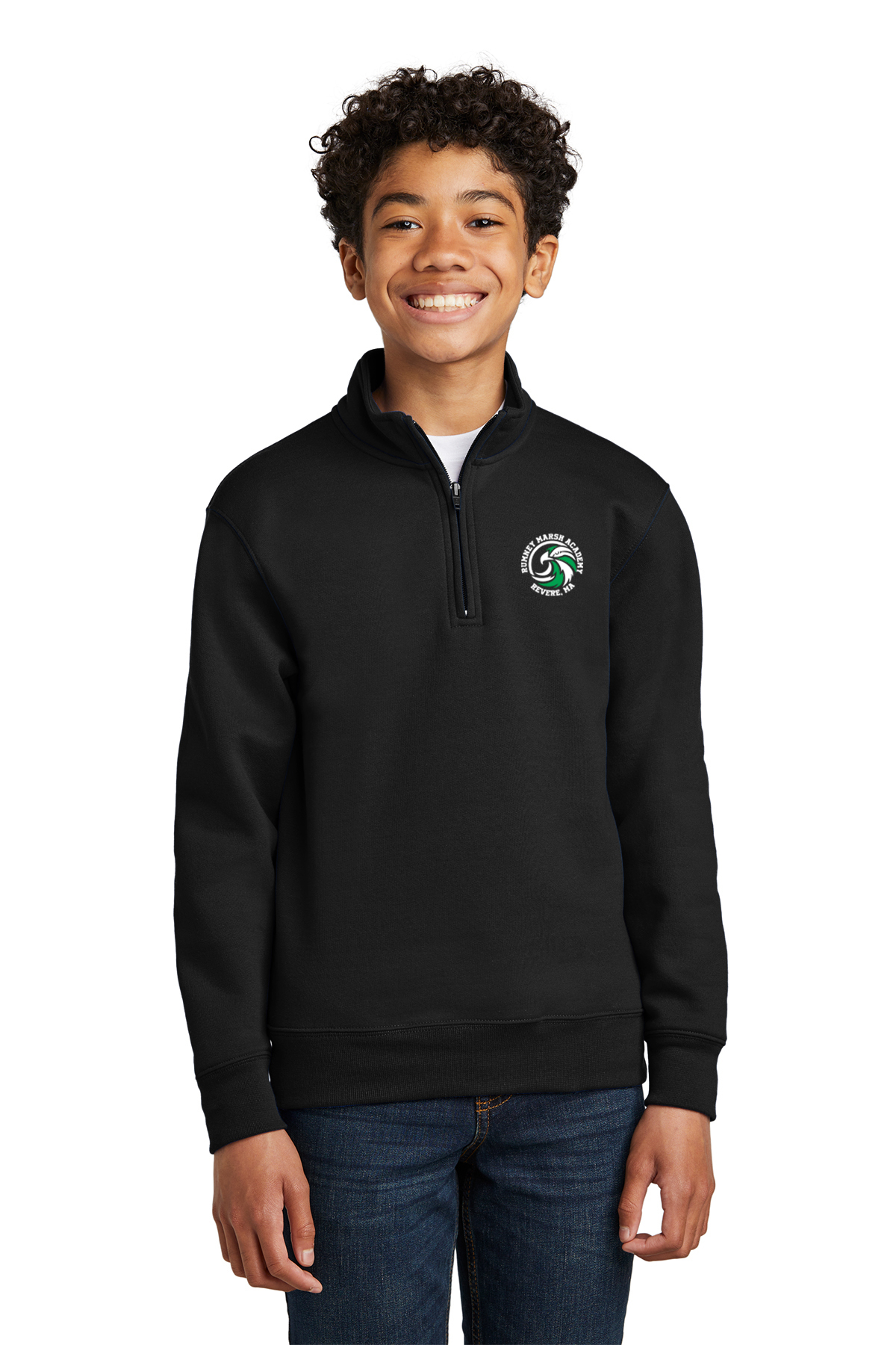 Rumney Marsh Academy Youth Unisex Core Fleece 1/4-Zip Pullover Sweatshirt