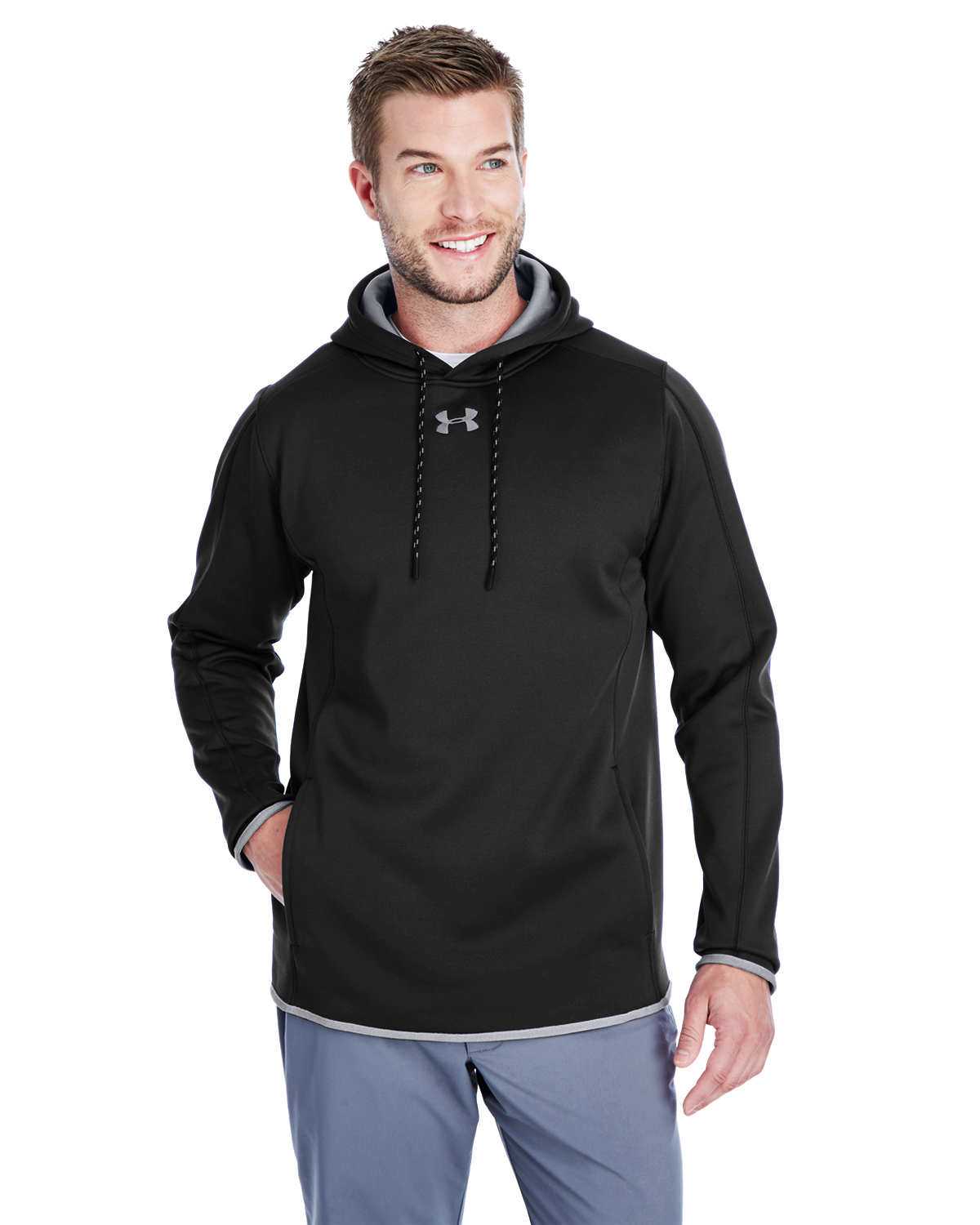 1295286 Under Armour Men\'s Double Threat Armour FleeceÂ® Hoodie