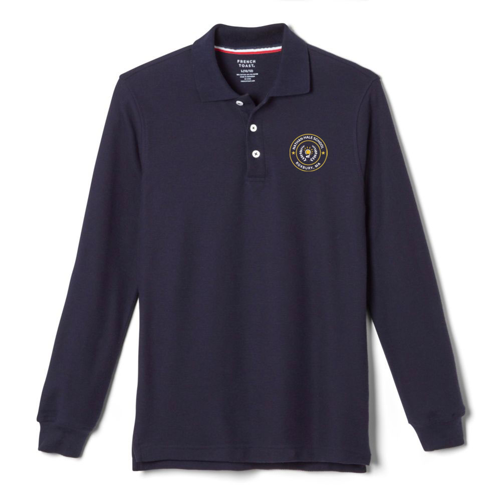 Nathan Hale School (Roxbury) Youth Long Sleeve Polo