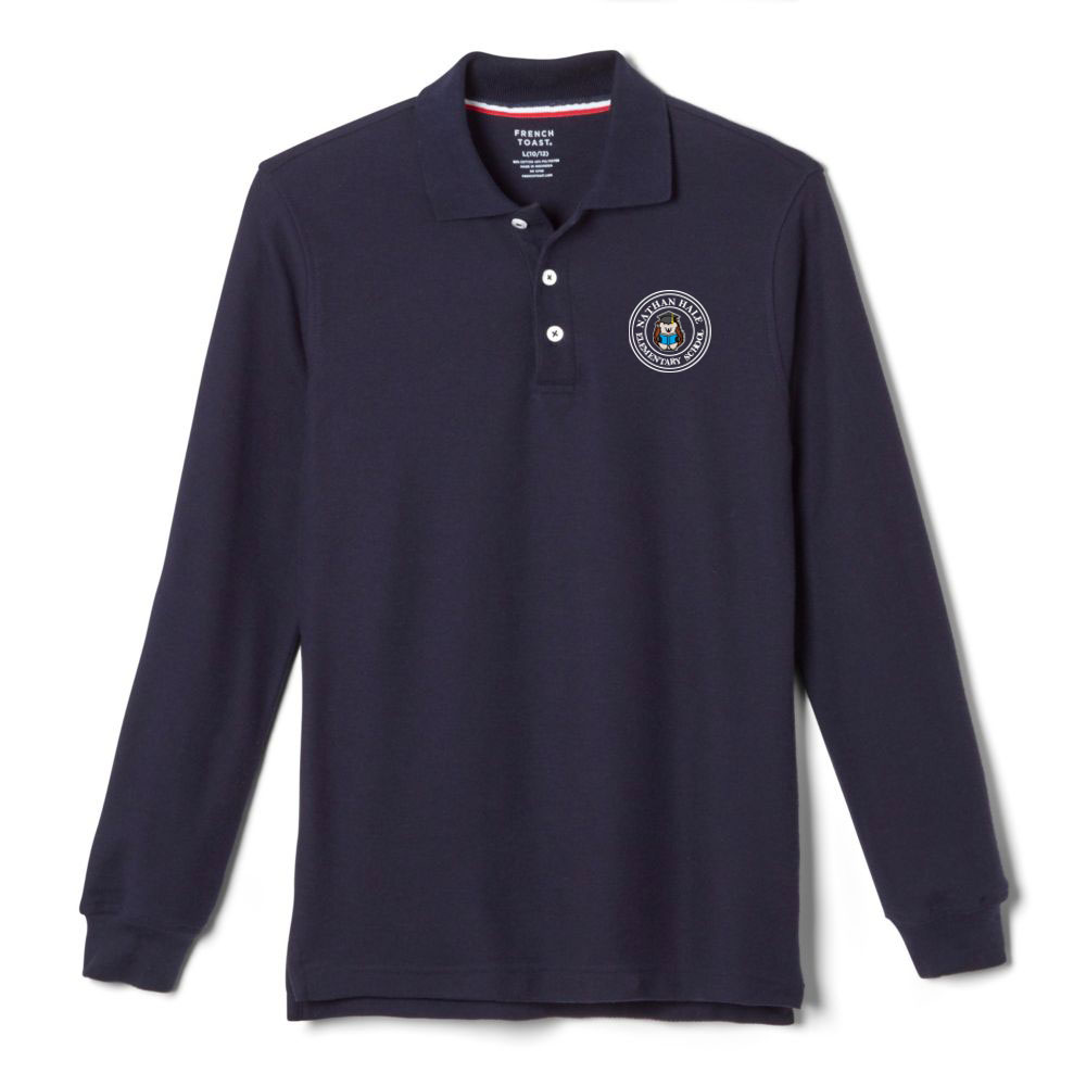 Nathan Hale School (Elementary) Adult Long Sleeve Polo