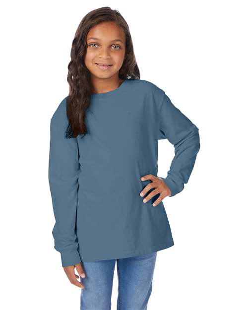 Garment-Dyed Youth Long Sleeve T-Shirt