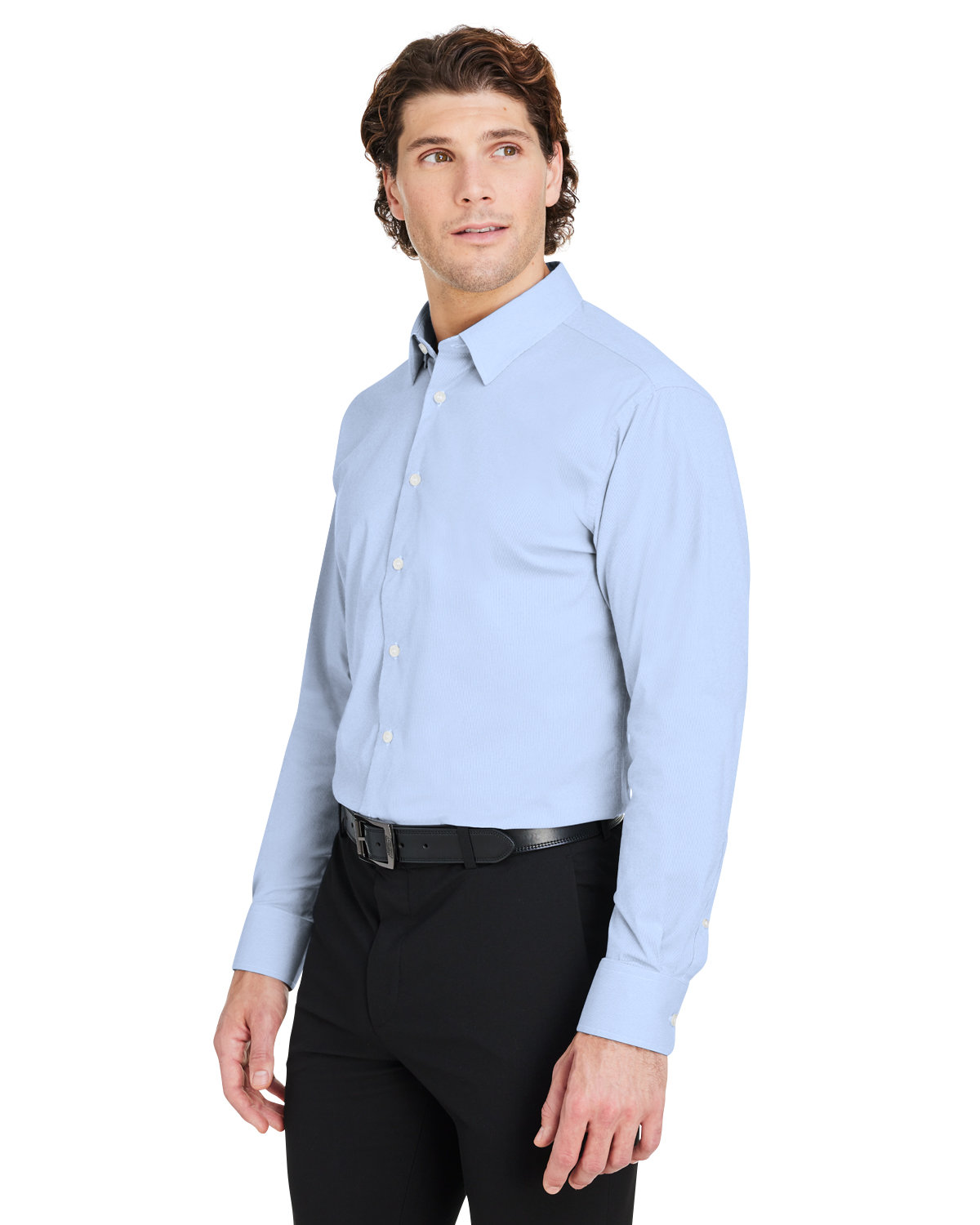 Devon & Jones CrownLux PerformanceÂ® Men\'s Microstripe Shirt