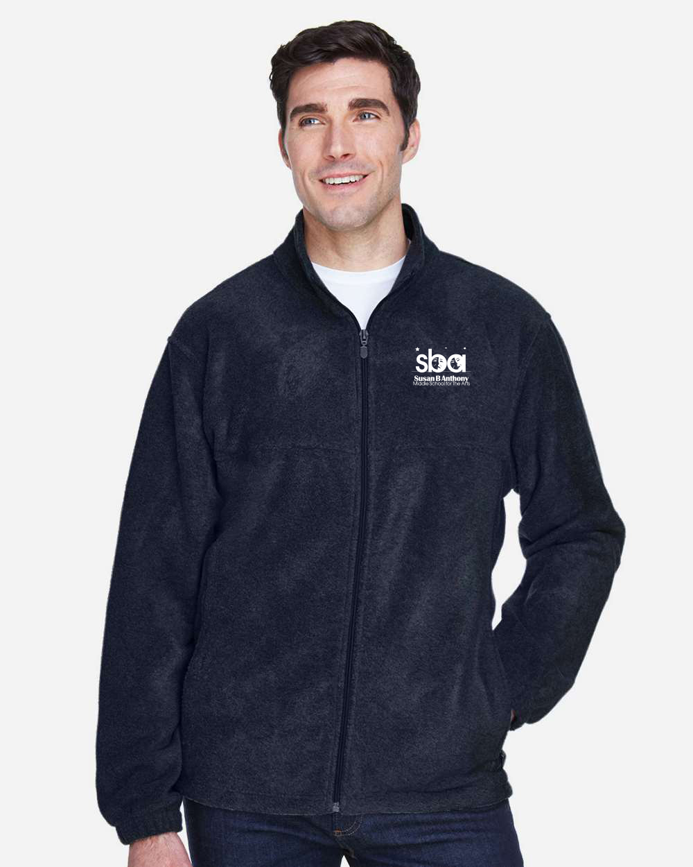 Susan B. Anthony Middle School Men\'s Full-Zip Fleece