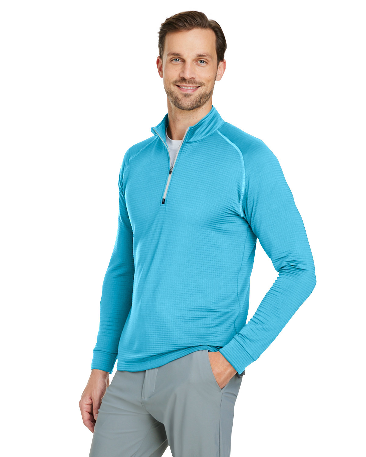 Swannies Golf Men\'s Lukas Lightweight Quarter-Zip