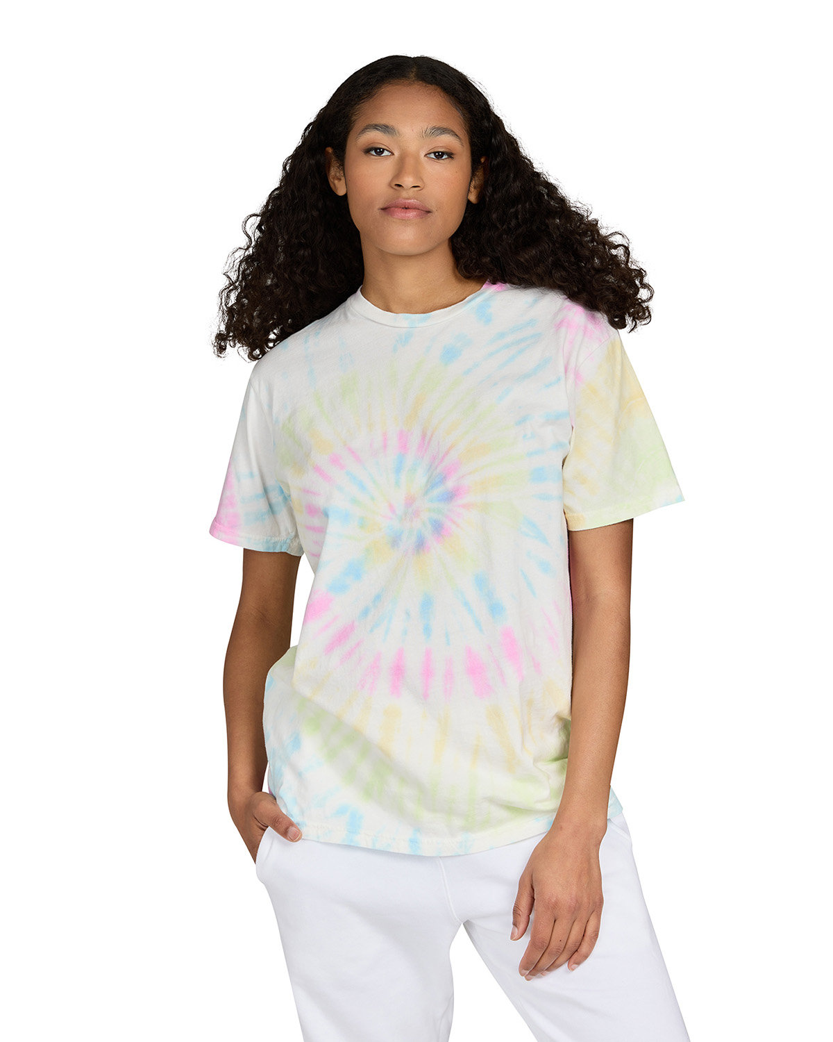 [AB] US Blanks Unisex USA Made Swirl Tie-Dye T-Shirt