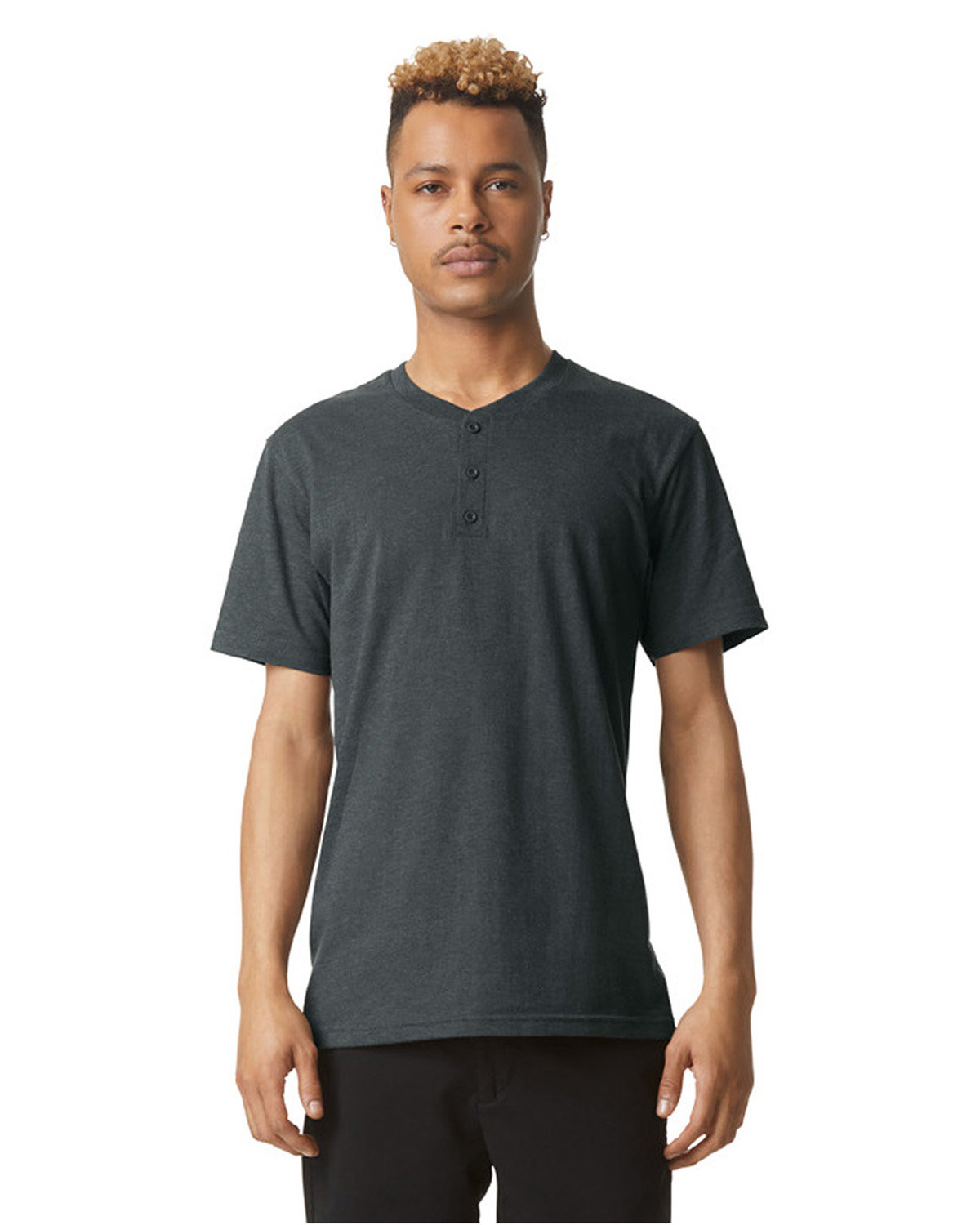 [AB] American Apparel Unisex CVC Henley T-Shirt