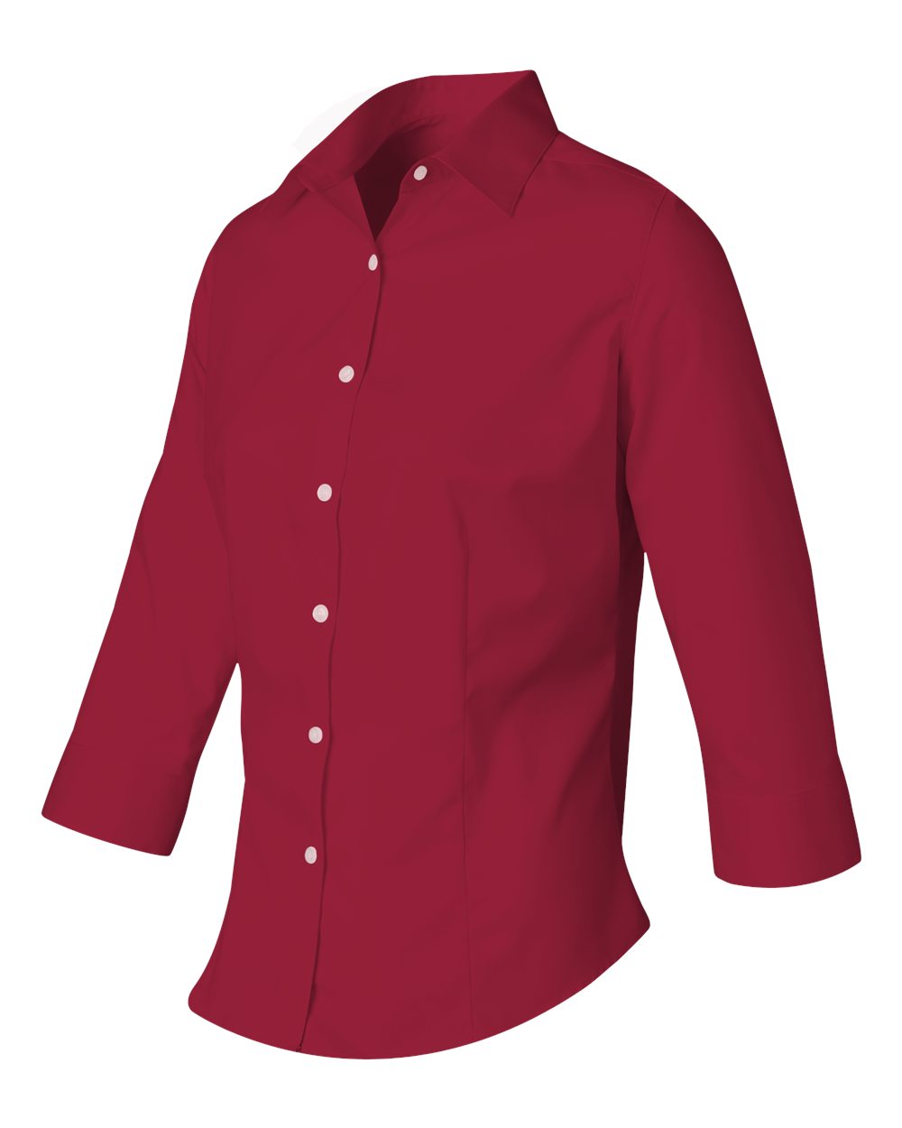 Van Heusen - Women\'s Three-Quarter Sleeve Baby Twill Shirt - 13V0527