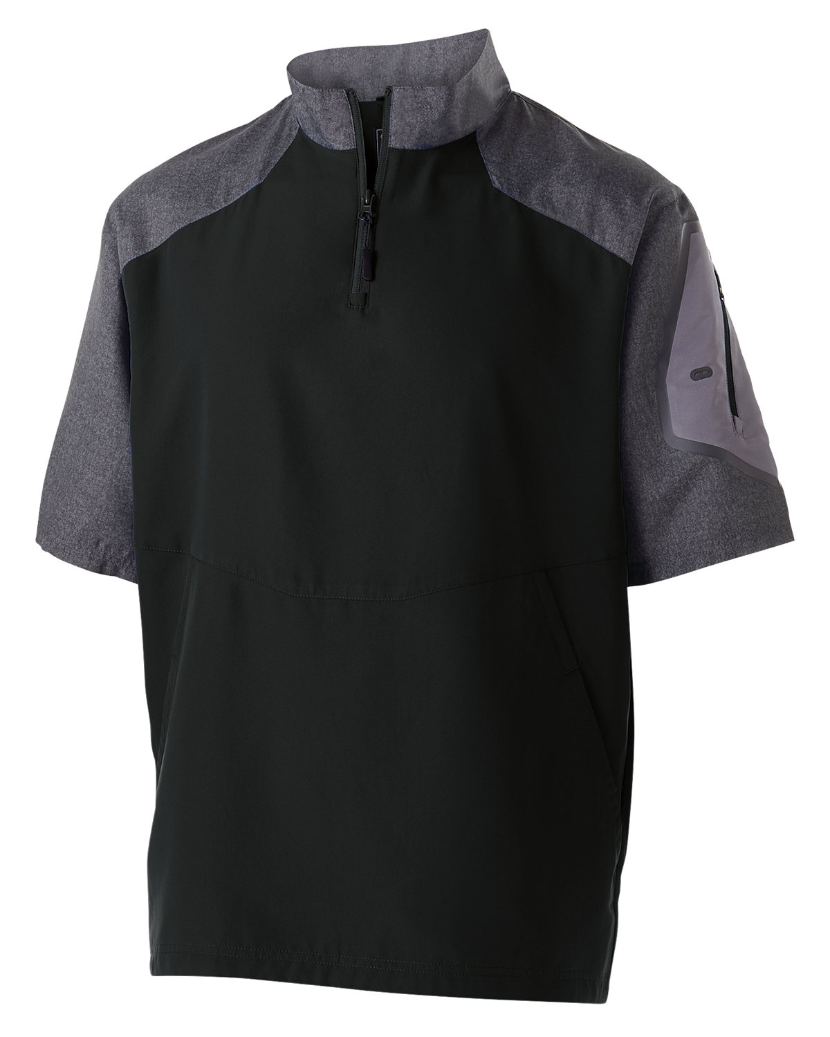 [AB] Holloway Unisex Ultra-Lightweight Aero-Tec™ Raider Short-Sleeve Warm-Up Pullover