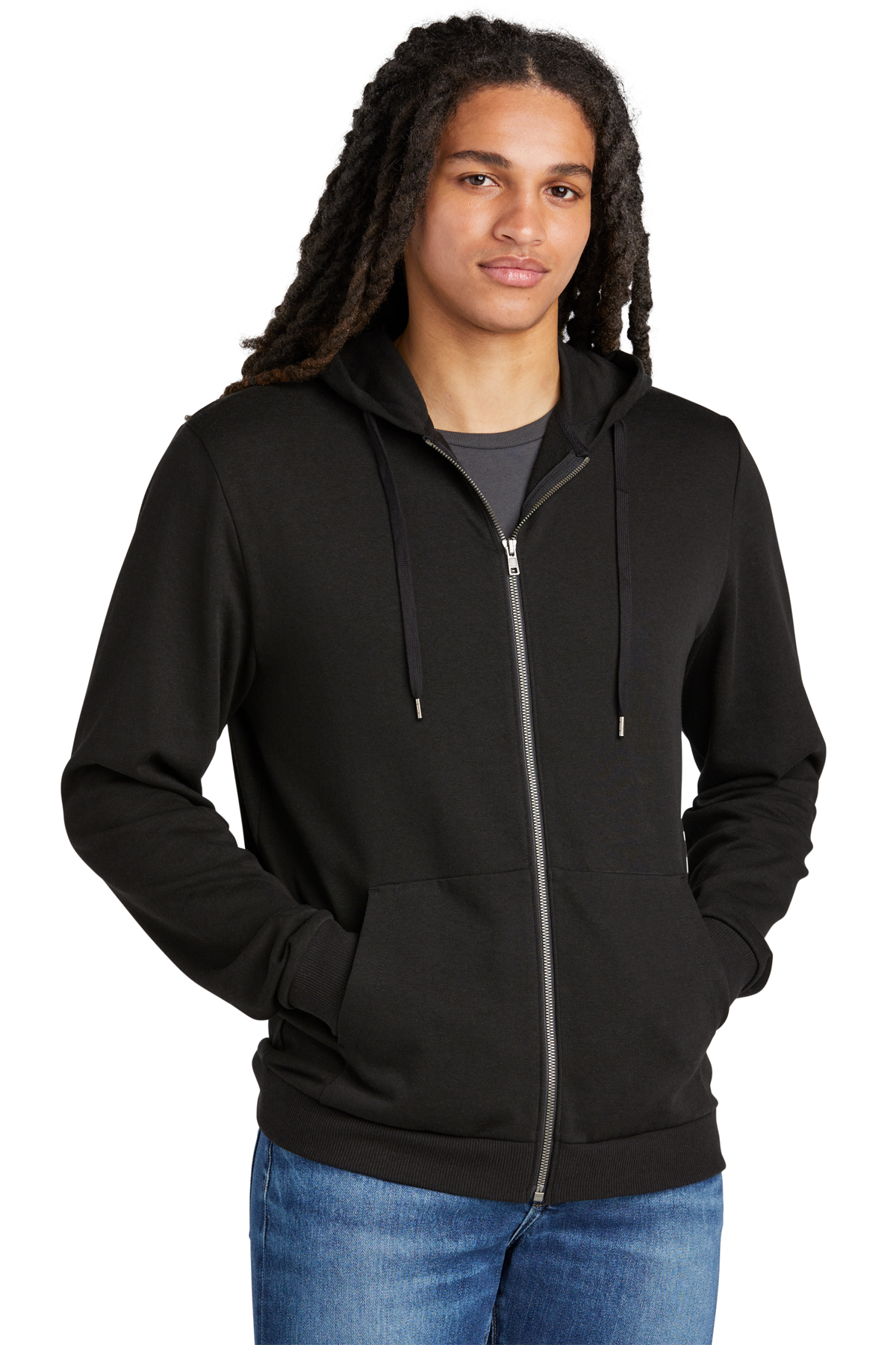 DistrictÂ® Perfect TriÂ® Fleece Full-Zip Hoodie