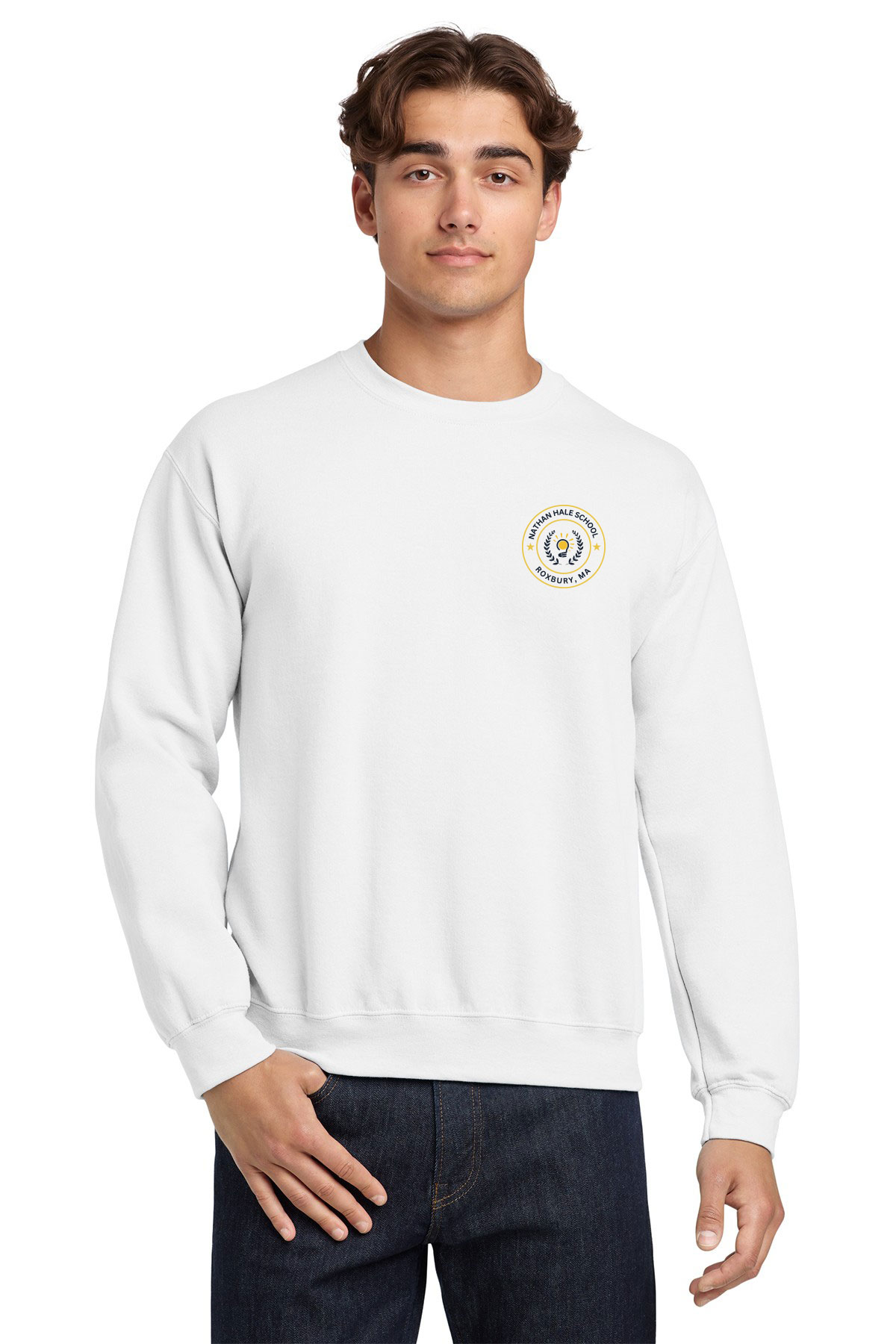 Nathan Hale School (Roxbury) Adult Heavy Blend™ Crewneck Sweatshirt