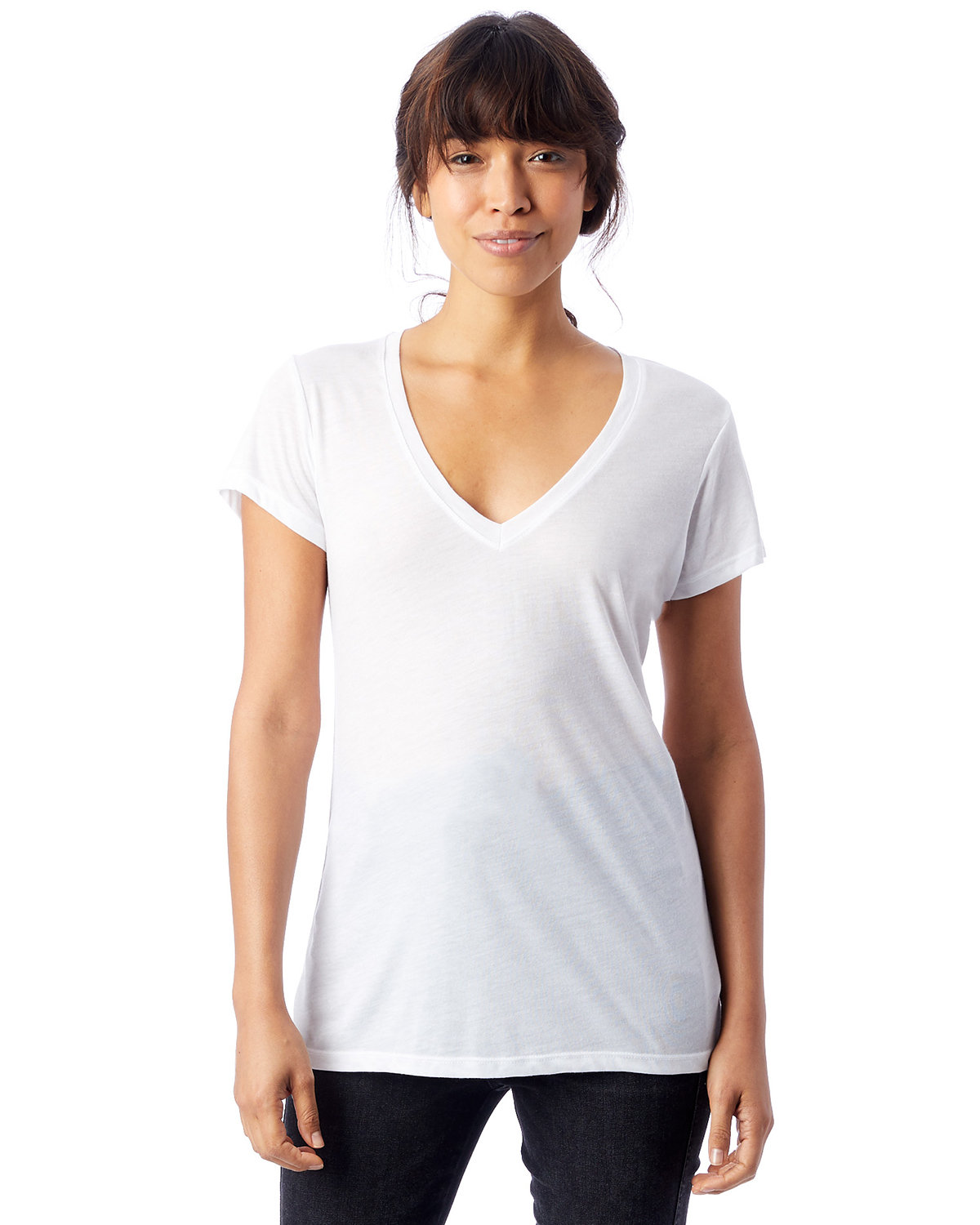 [AB] Alternative Ladies' Slinky-Jersey V-Neck T-Shirt