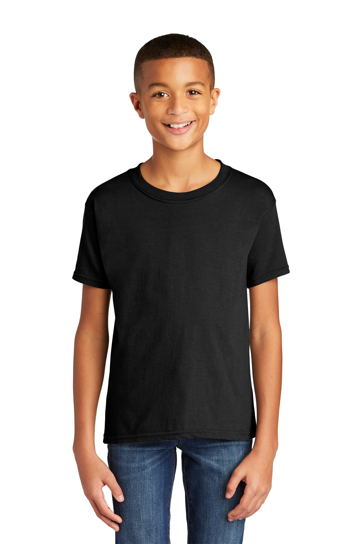 A4 NB4184 - Youth Short Sleeve Full Button Baseball Jersey Black - S