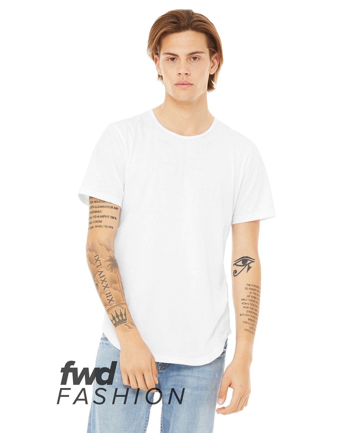 [AB] Bella + Canvas FWD Fashion Men's Curved Hem Short Sleeve T-Shirt