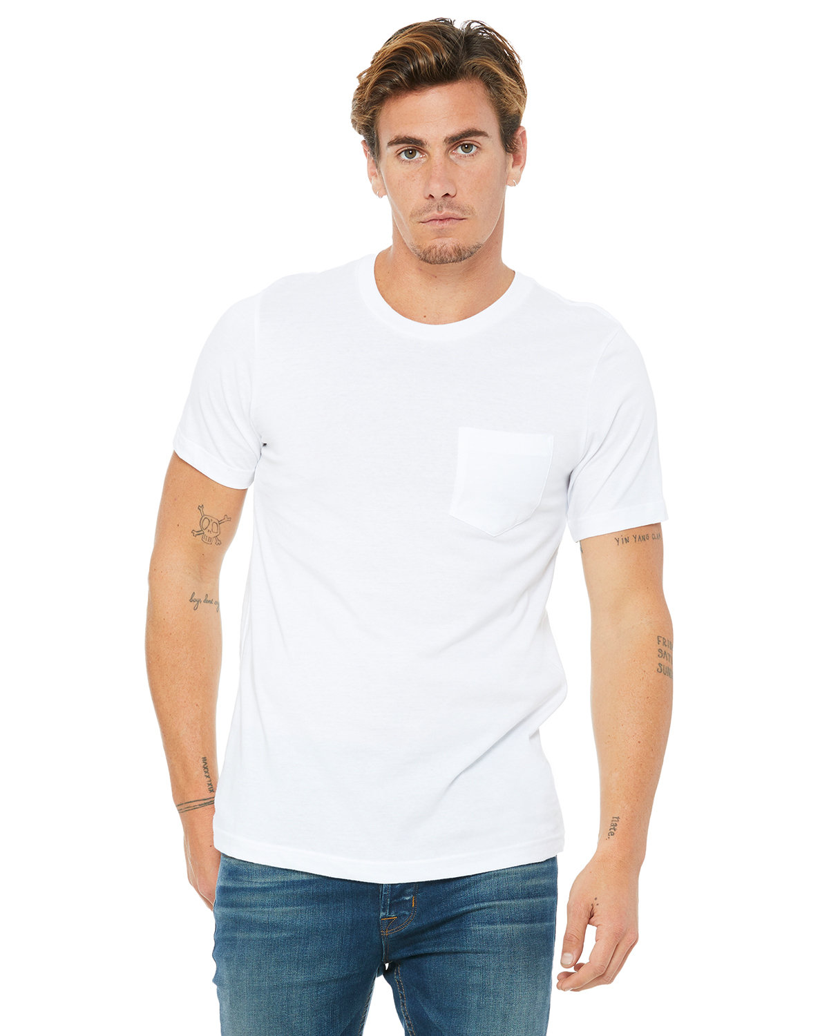 [AB] Bella + Canvas Men's Jersey Short-Sleeve Pocket T-Shirt