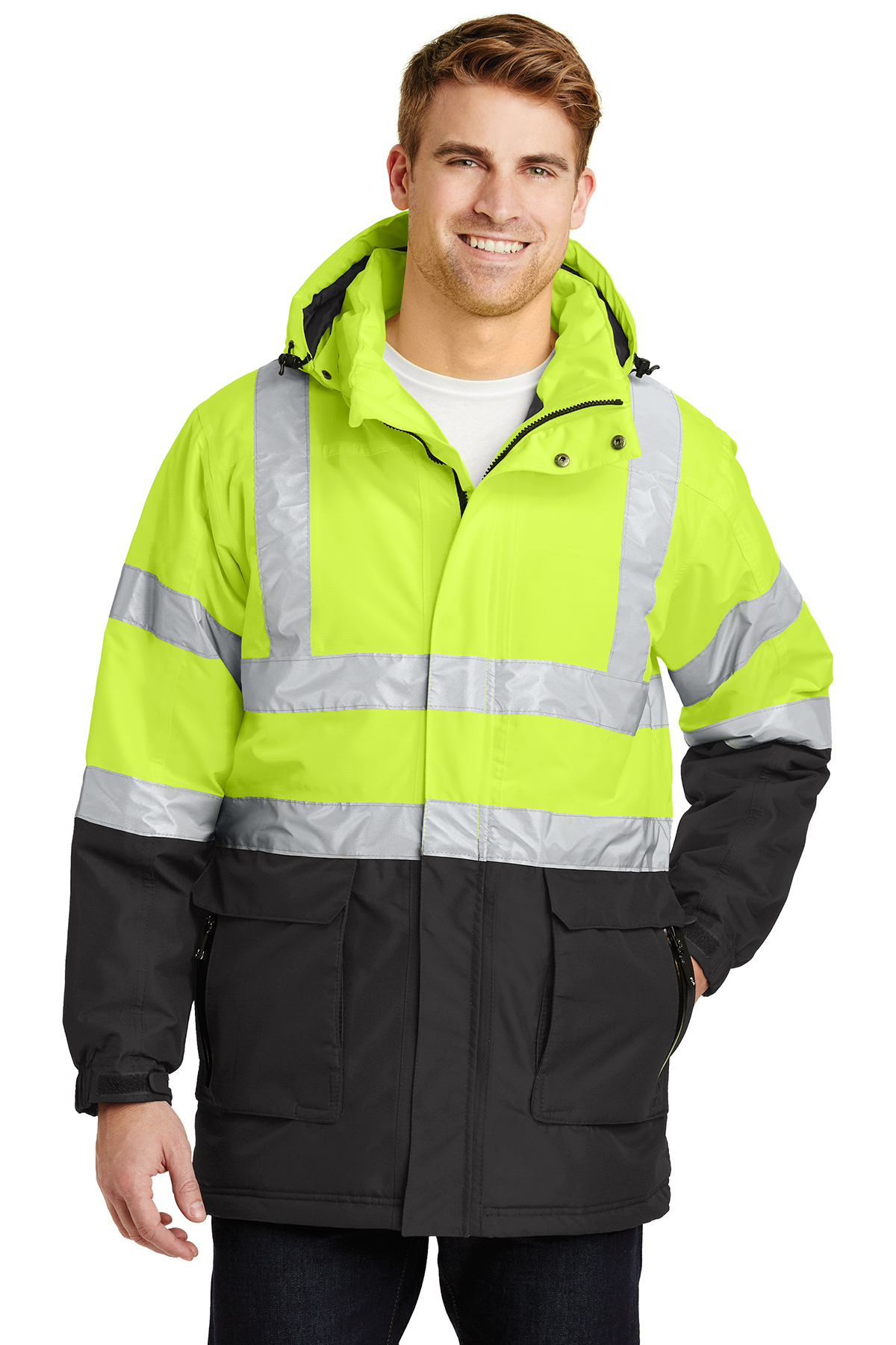 J799S  Port Authority® ANSI 107 Class 3 Safety Heavyweight Parka