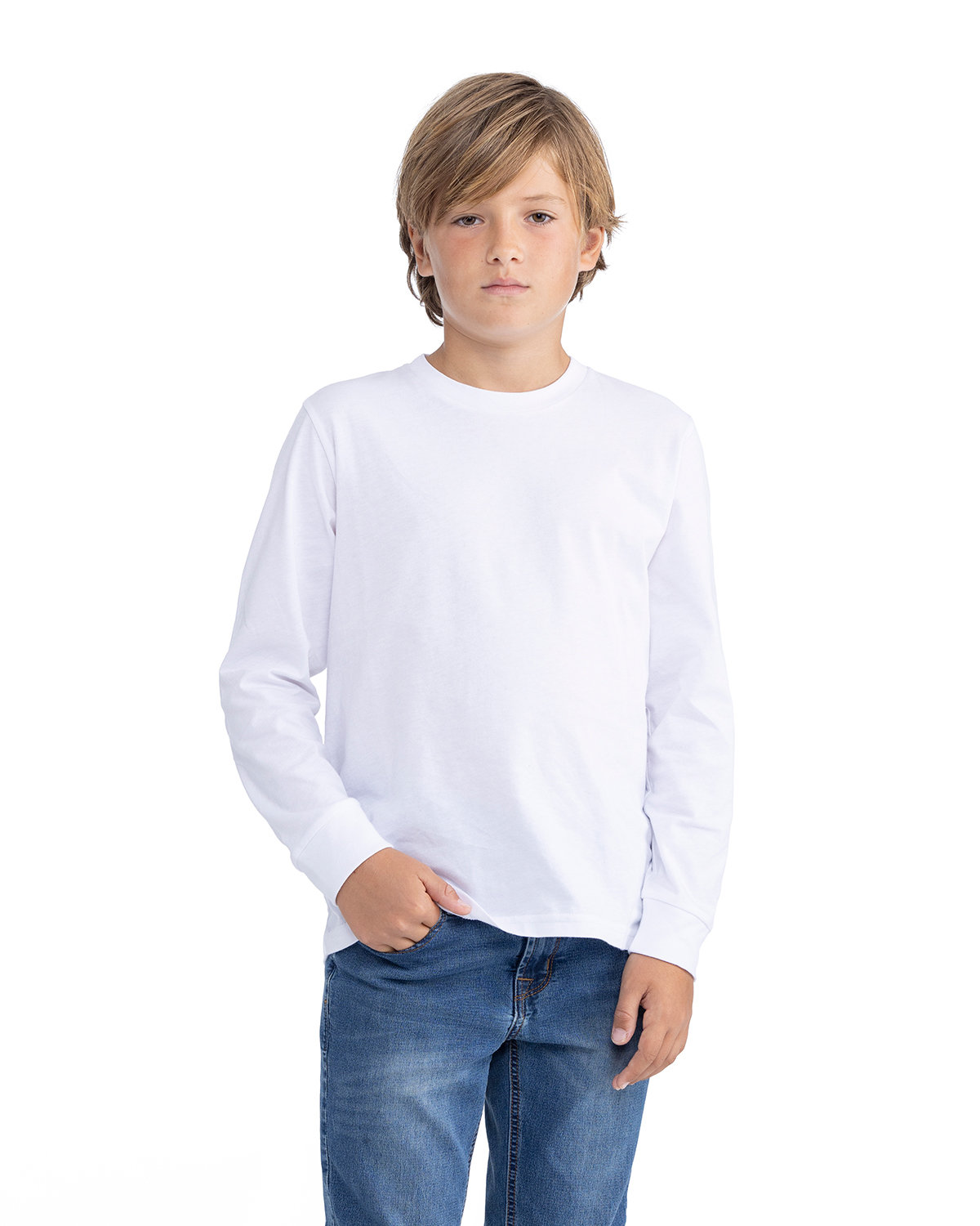 [AB] Next Level Apparel Youth Cotton Long Sleeve T-Shirt