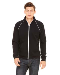 Bella + Canvas Men\'s Piped Fleece Jacket