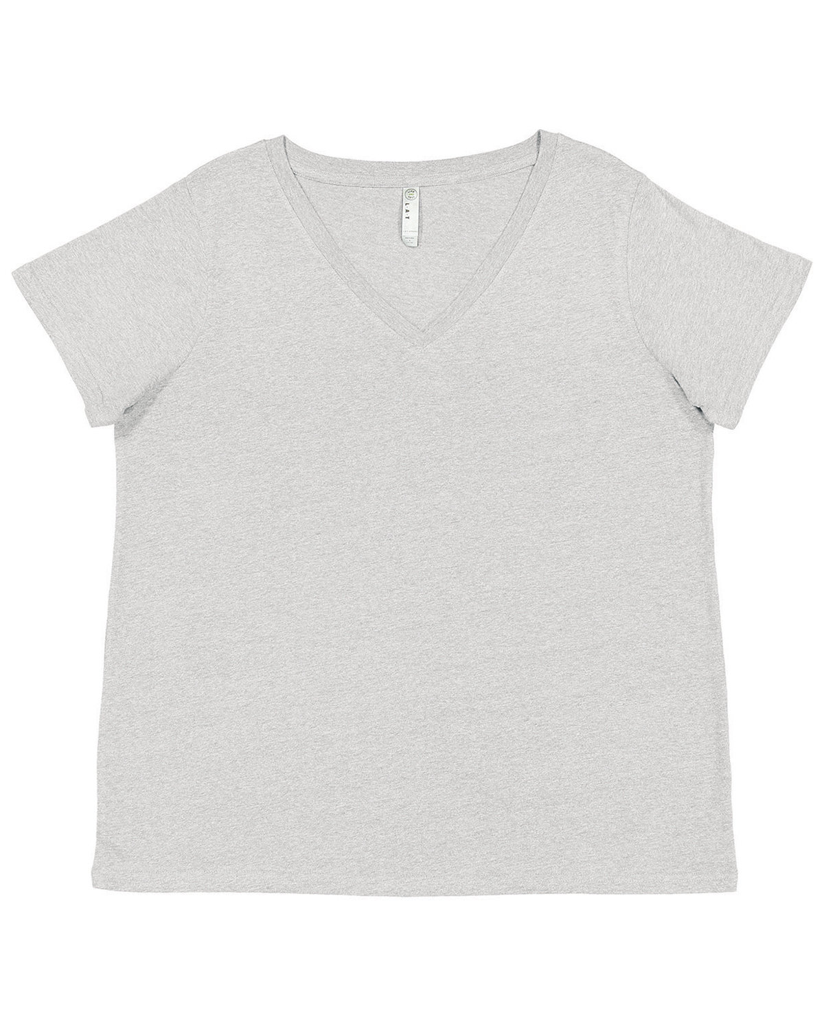 [AB] LAT Ladies' Curvy V-Neck Fine Jersey T-Shirt