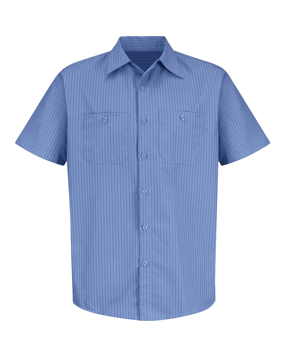 40630 Industrial Stripe Short Sleeve Work Shirt - SB22