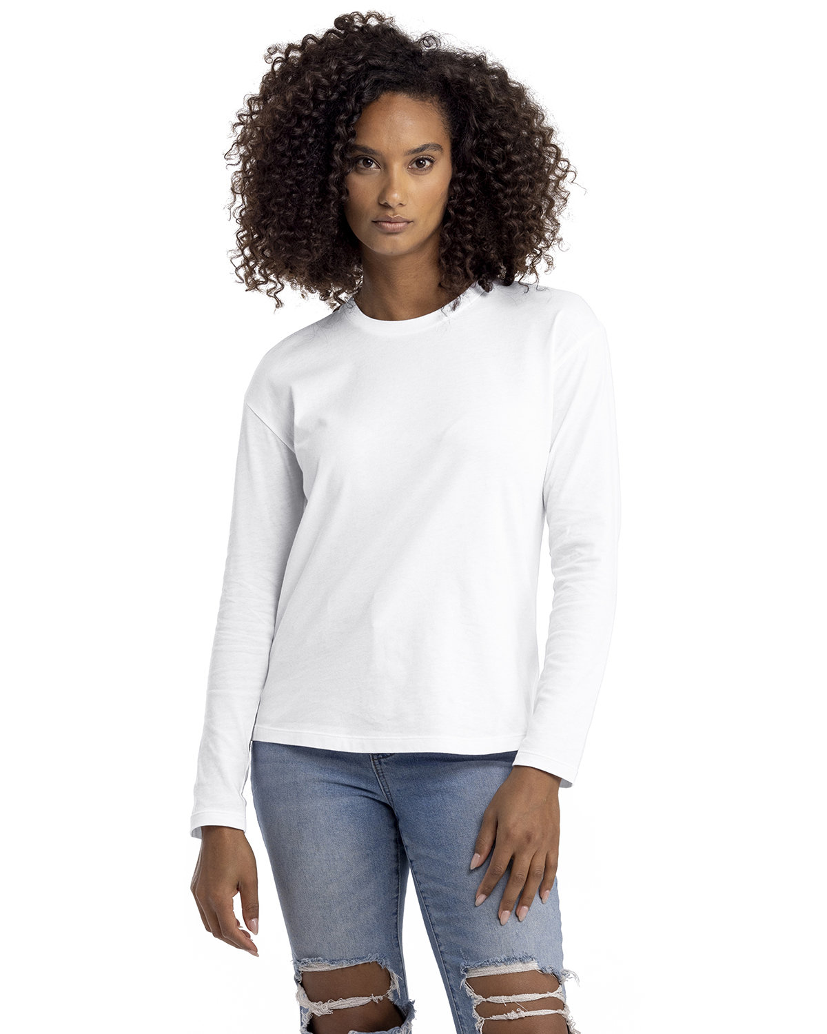 [AB] Next Level Apparel Ladies' Relaxed Long Sleeve T-Shirt