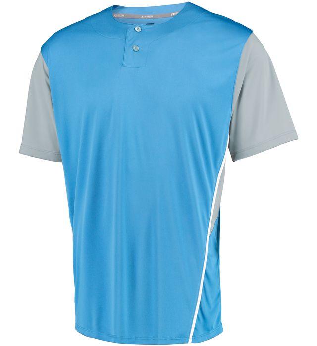 PERFORMANCE TWO-BUTTON COLOR BLOCK JERSEY