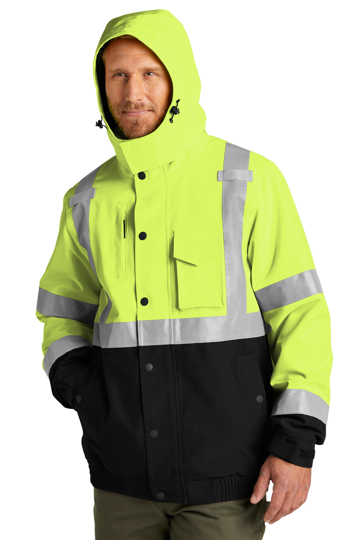 CornerStoneÂ® ANSI 107 Class 3 Waterproof Insulated Ripstop Bomber Jacket