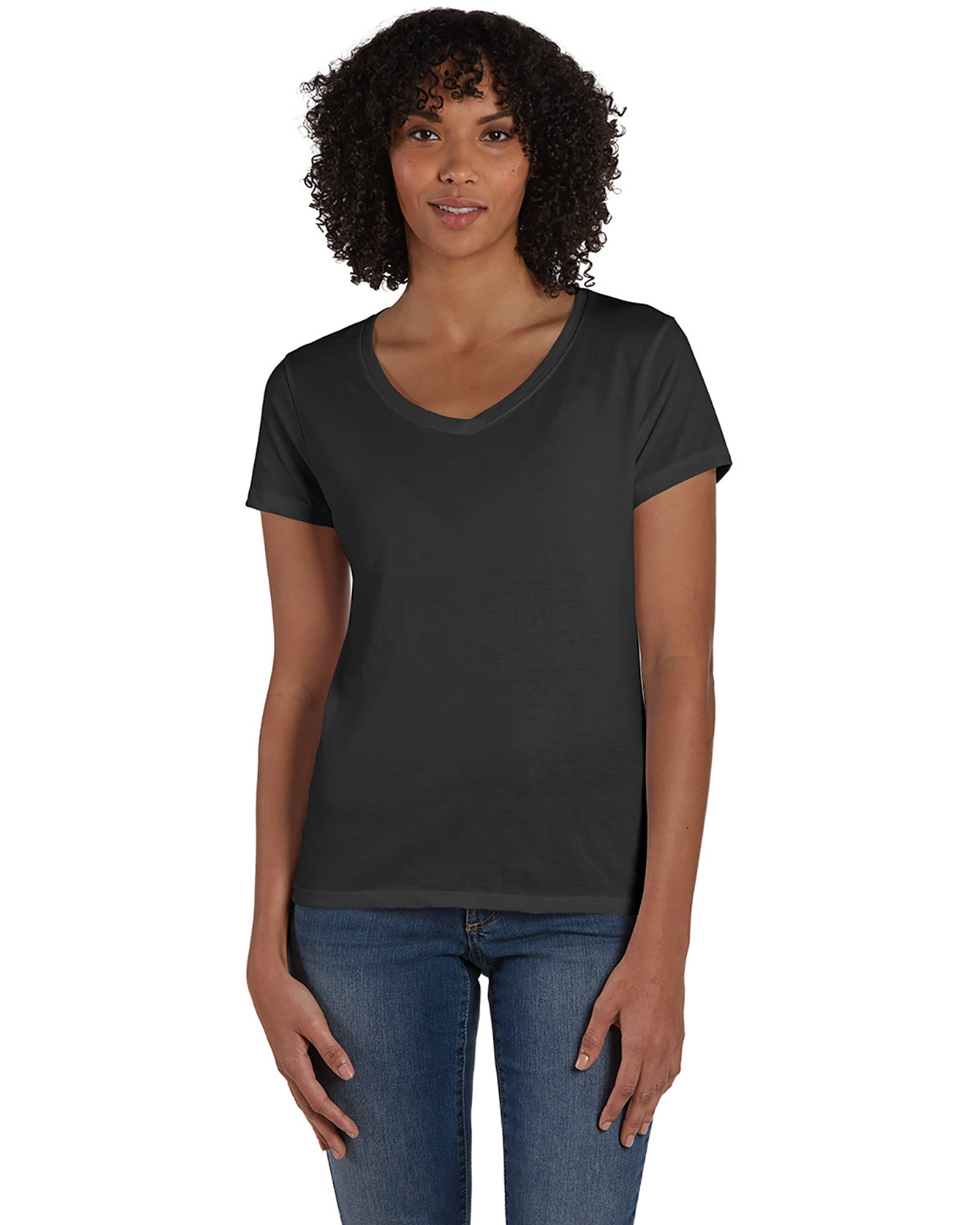 [AB] Hanes Ladies' Perfect-T Triblend V-Neck T-shirt