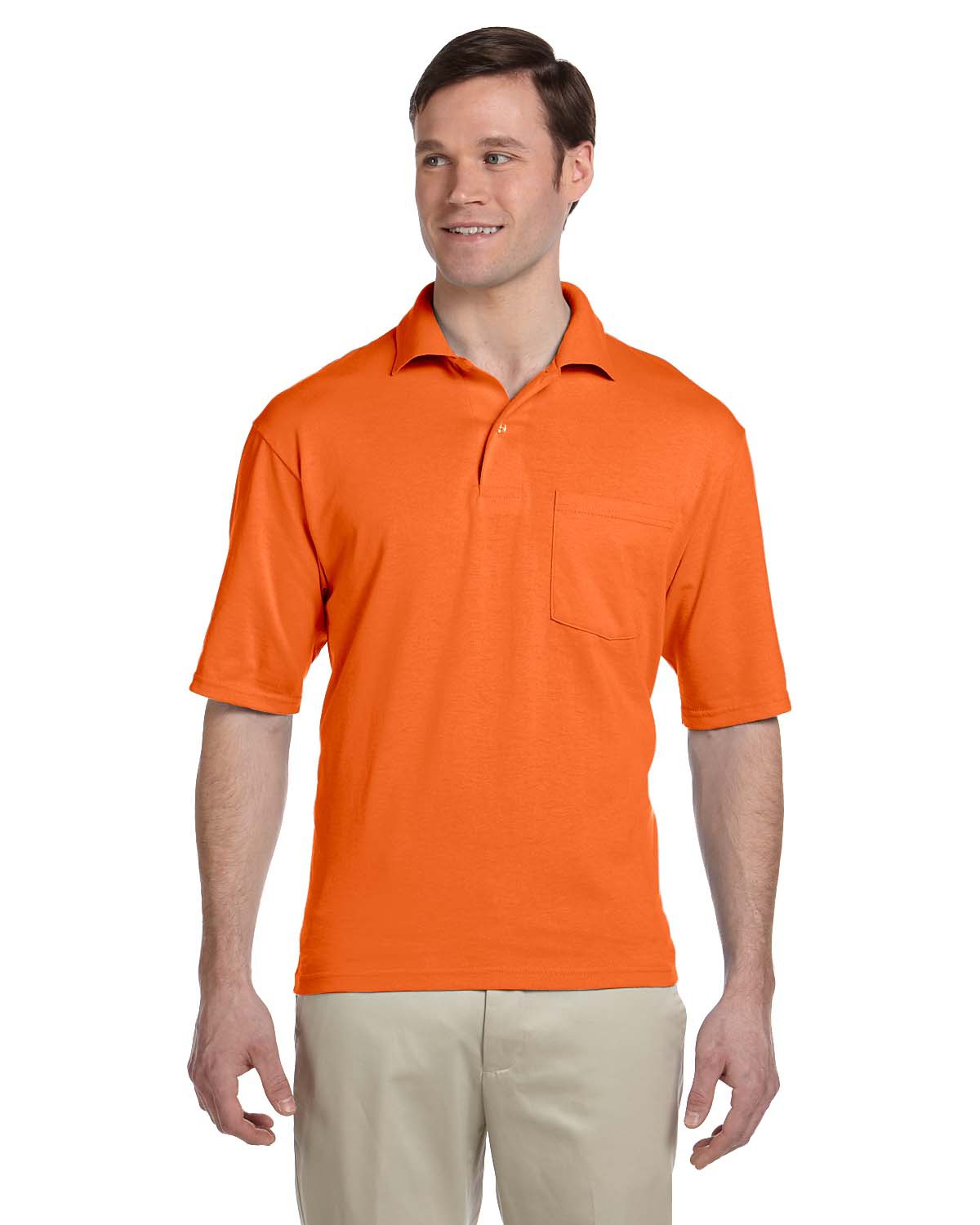 436P  Jerzees Adult 5.6 oz. SpotShieldâ„¢ Pocket Jersey Polo