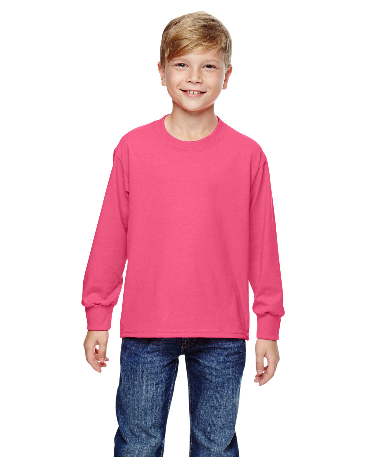 [AB] Fruit of the Loom Youth HD Cotton™ Long-Sleeve T-Shirt