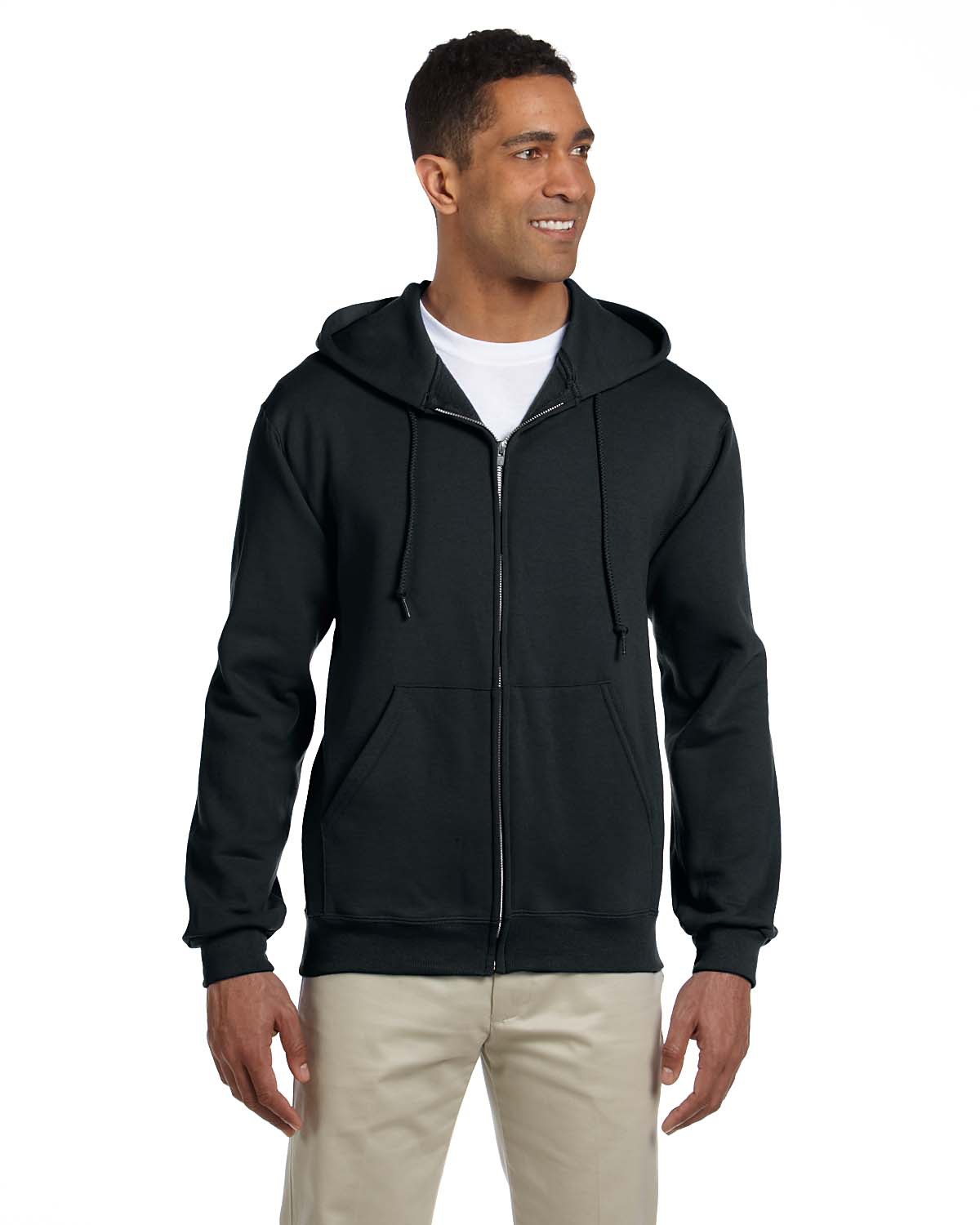 4999    Jerzees Adult 9.5 oz., Super Sweats® NuBlend® Fleece Full-Zip Hood