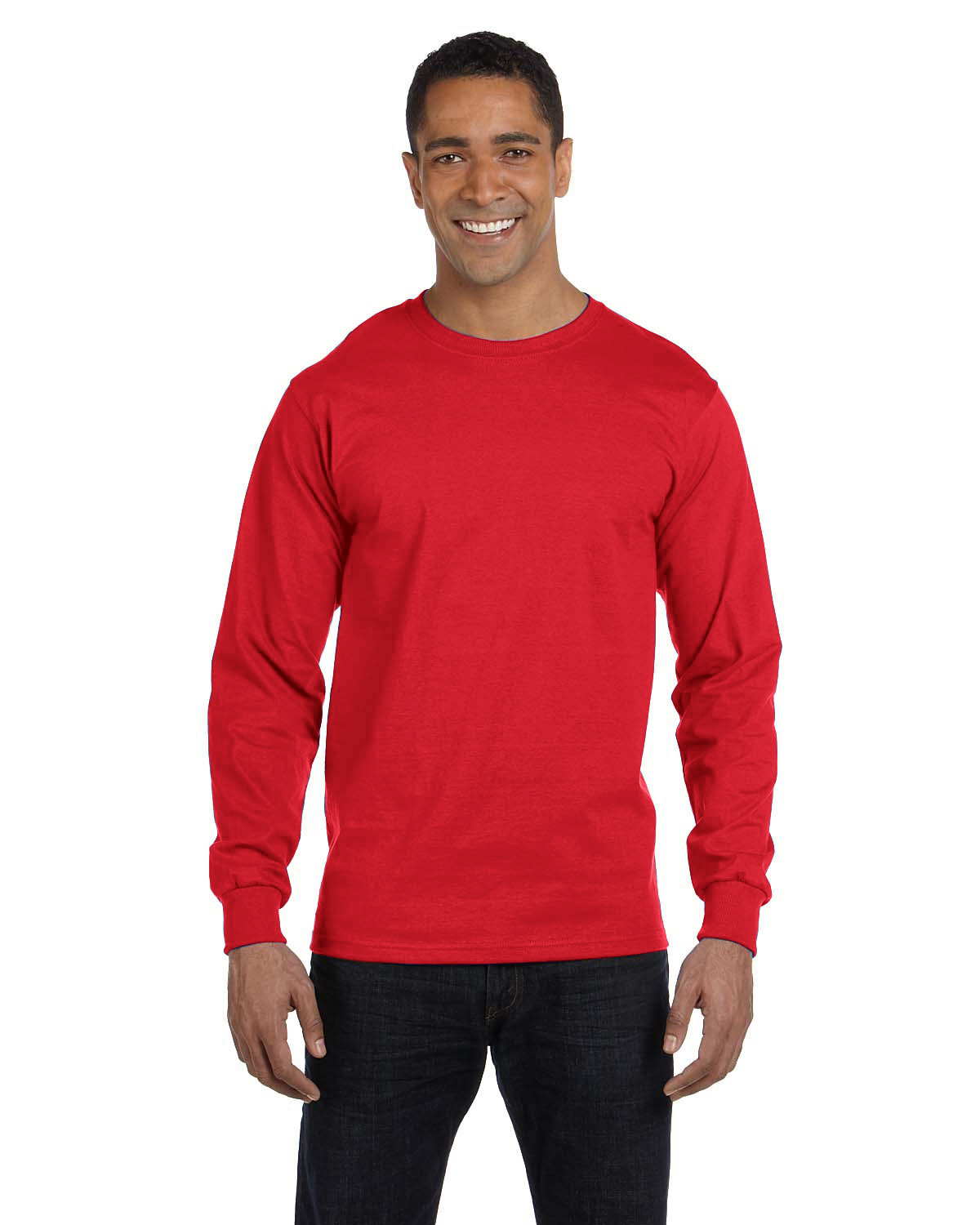 5286 Hanes Men's 5.2 oz. ComfortSoftÂ® Cotton Long-Sleeve T-Shirt