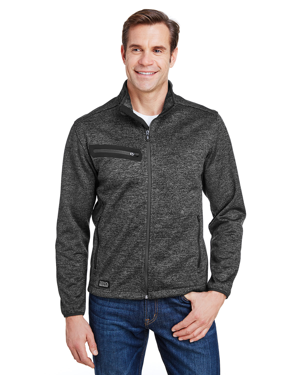 5316   Dri Duck Atlas Bonded MÃ©lange Sweater Fleece Jacket