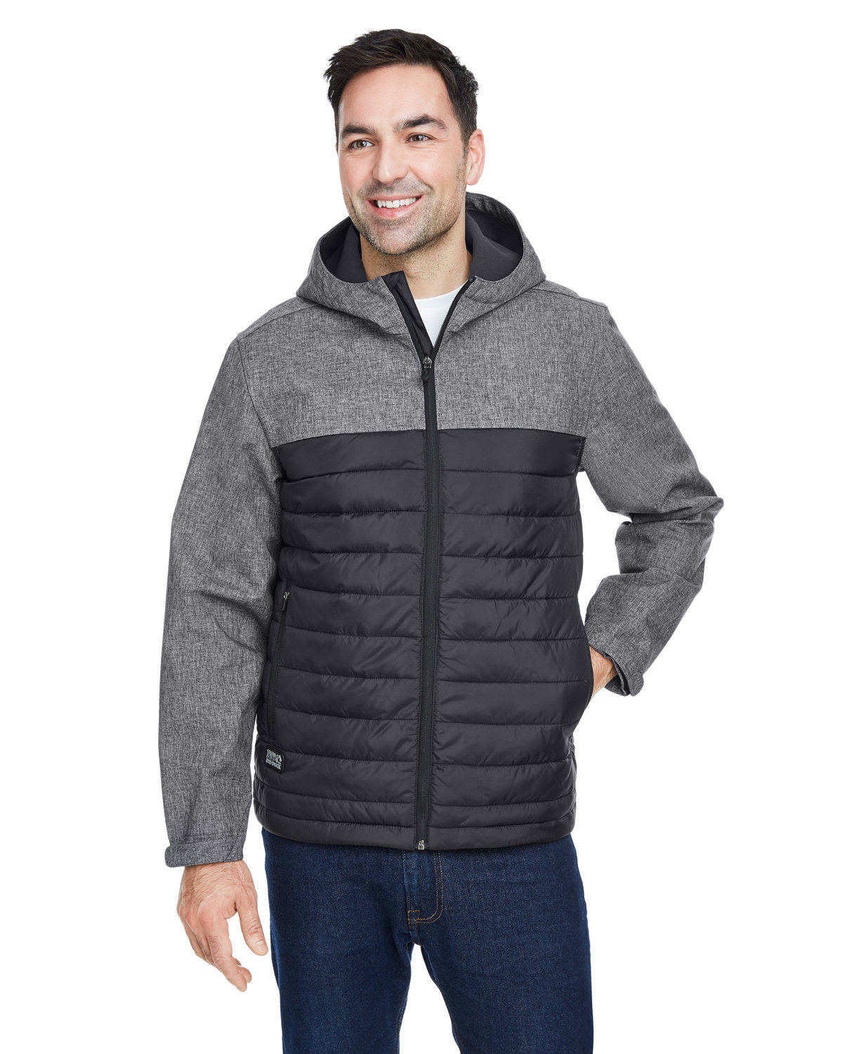 [AB] Dri Duck Men's Pinnacle Puffer Body Softshell Hooded Jacket