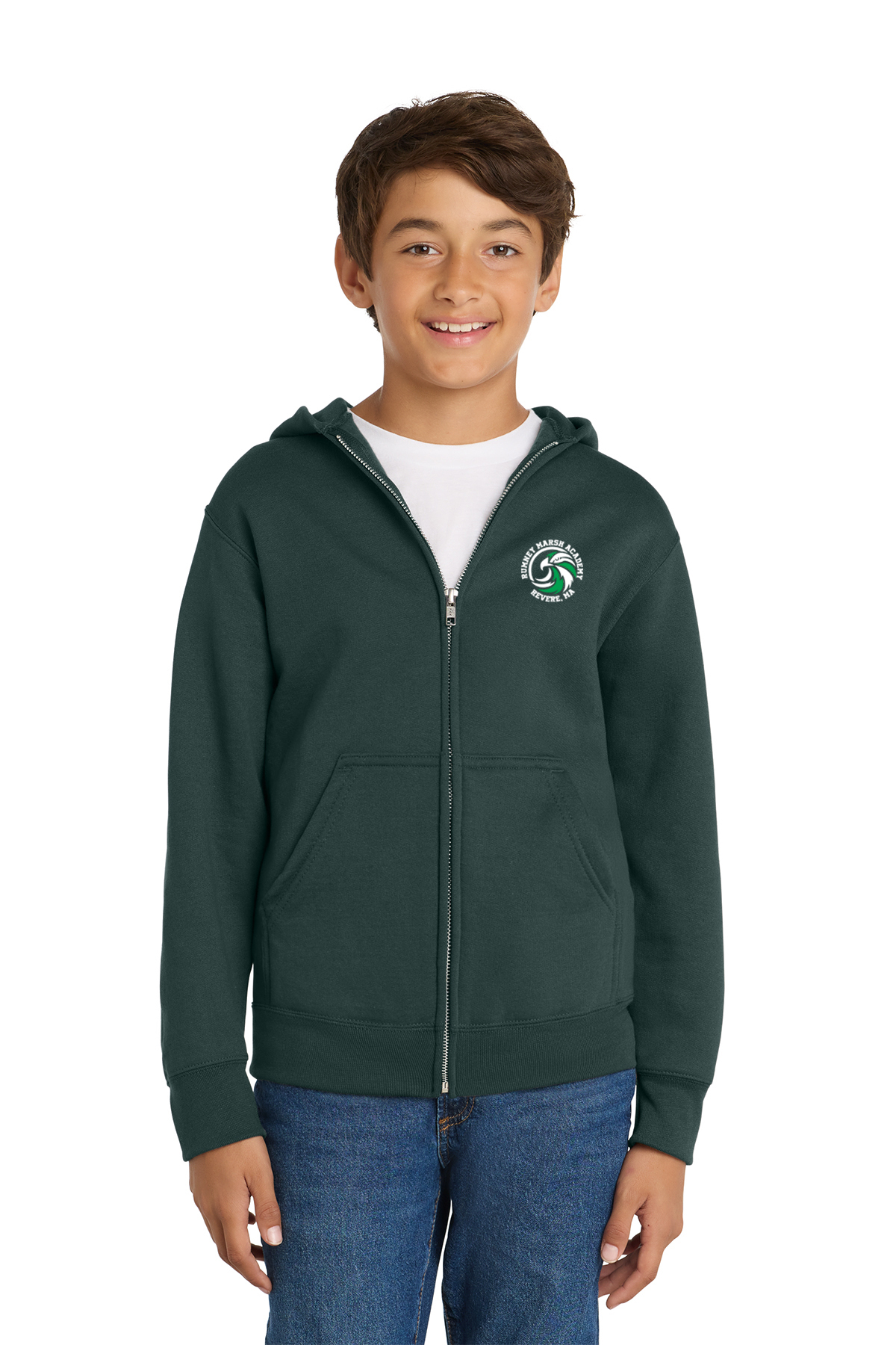Rumney Marsh Academy Youth Heavy Blend™ Full-Zip Hooded Sweatshirt