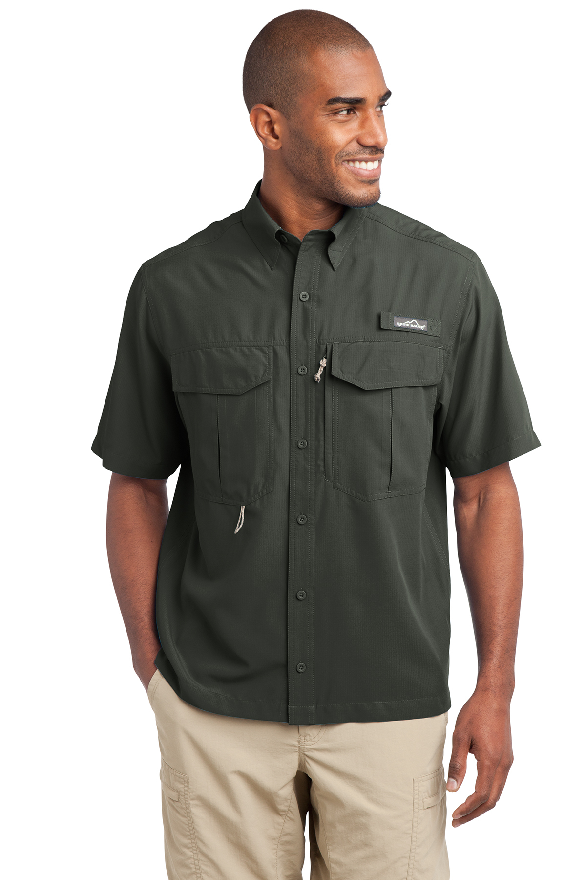 EB602 Eddie Bauer® - Short Sleeve Performance Fishing Shirt