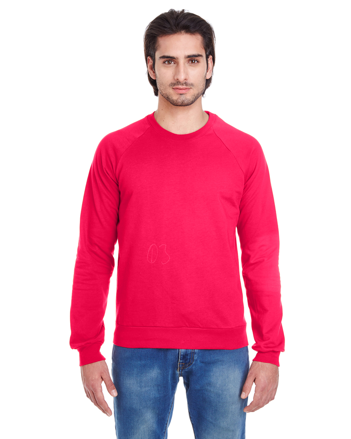 American apparel 5454w unisex california sale fleece raglan sweatshirt