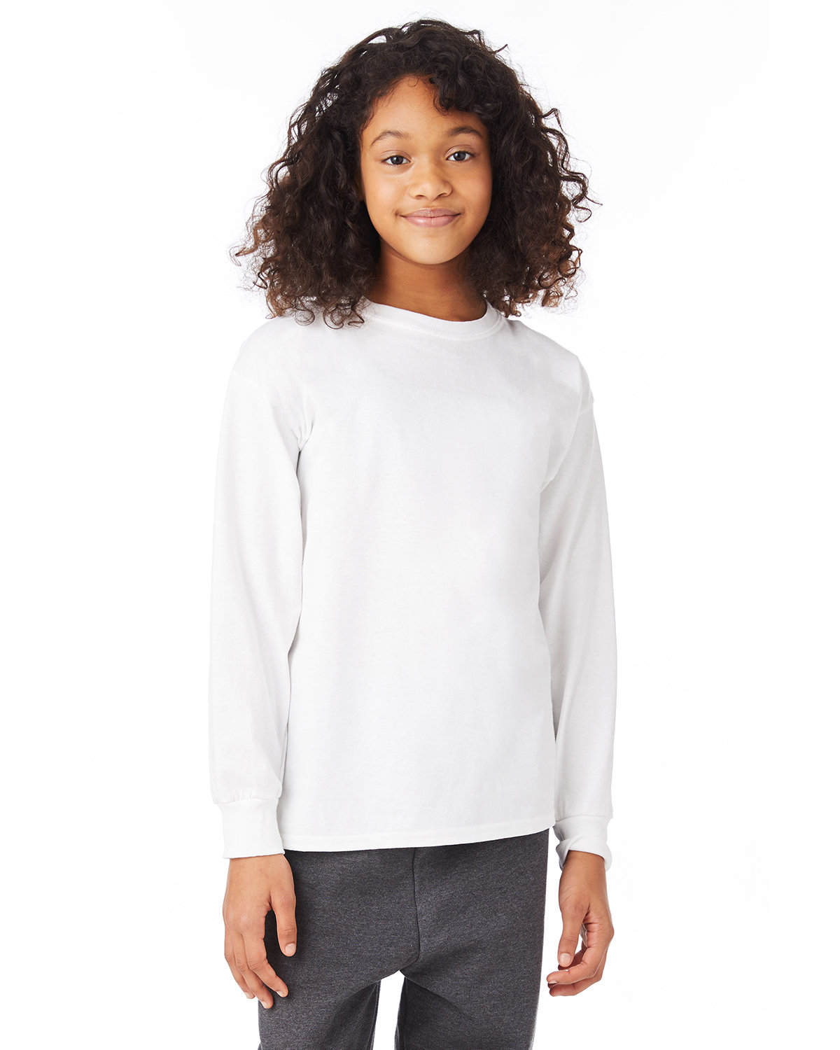 [AB] Hanes Youth Authentic-T Long-Sleeve T-Shirt