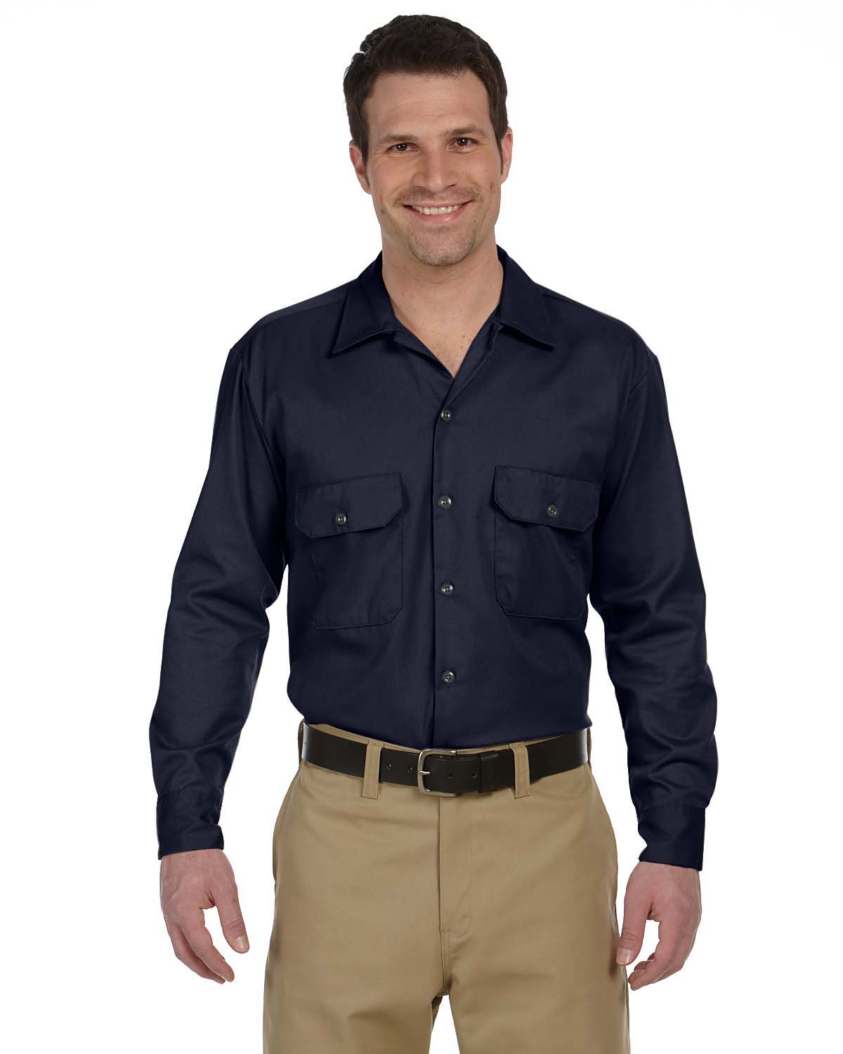 574 Dickies Men\'s 5.25 oz./yd² Long-Sleeve Work Shirt