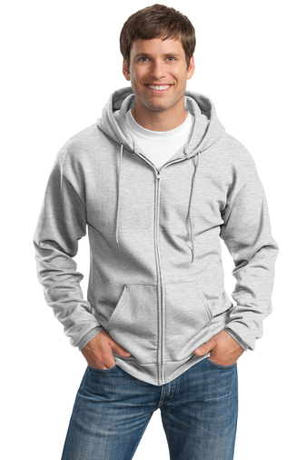 PC90ZHT Port & CompanyÂ® Tall Essential Fleece Full-Zip Hooded Sweatshirt