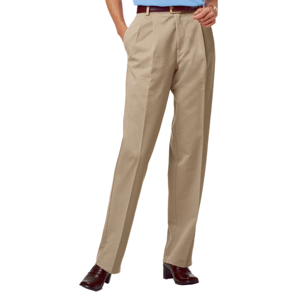 [BG] Ladies' Teflon Twill Pleated Front Pant